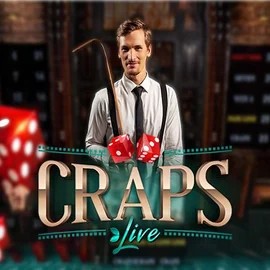 Enjoy Live Craps by Evolution – logo hosted on slotrushh.nl