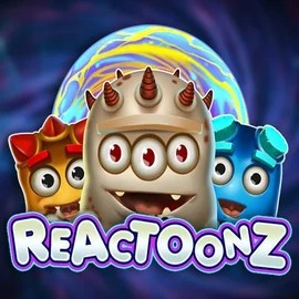 Slots logo of Reactoonz from Play'n GO at Slotrush Casino